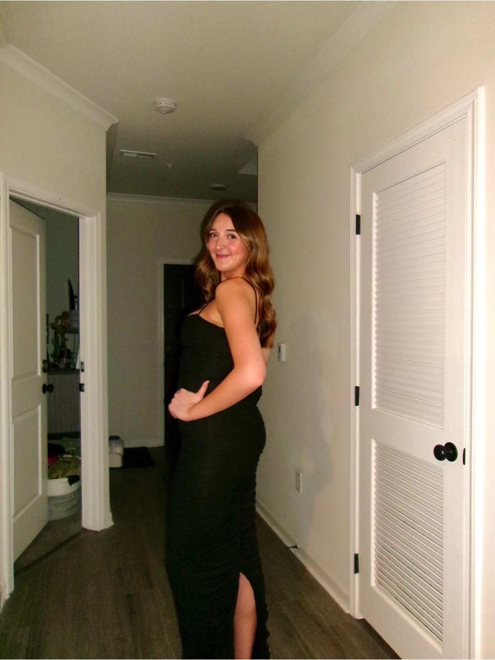 Black Spaghetti Strap Maxi Dress — Women's Intimates & Sleepwear
